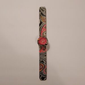 SLAP Watch Patterned Women's Watch Black Orange Yellow